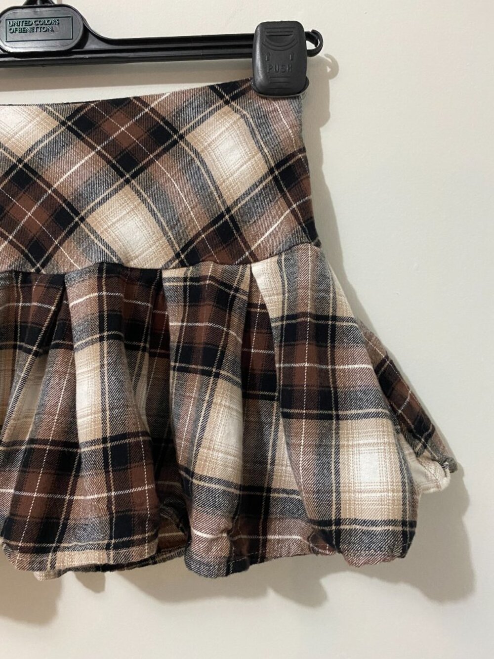 Y2K Style Micro Mini Skirt Plaid Preppy Fall Academia 90s Coquette Tartan Grunge - Picture 2 of 9
